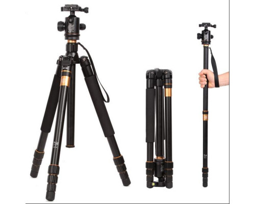 Штатив + монопод фірми QZSD для фотоапаратів - Q-999 (Q999) + головка QZSD-02