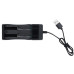 Комплект: 2 шт - акумулятора 18350 PKCELL 900 + зарядний пристрій з USB - JR2020-2