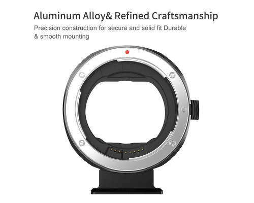 Адаптер (перехідник) автофокусний K&F Concept EF-EOS R для Canon EF, EF-S на байонет Canon EOS RF (EF-EOS RF)