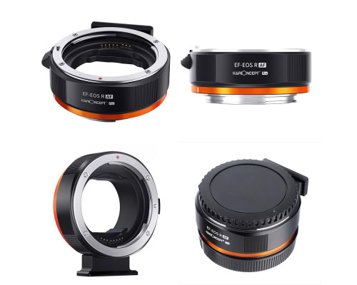 Адаптер (перехідник) автофокусний K&F Concept EF-EOS R для Canon EF, EF-S на байонет Canon EOS RF (EF-EOS RF)