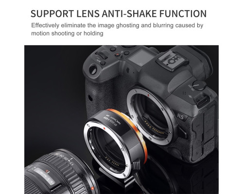 Адаптер (перехідник) автофокусний K&F Concept EF-EOS R для Canon EF, EF-S на байонет Canon EOS RF (EF-EOS RF)