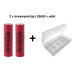 Комплект: 2 шт - аккумулятора 18650 Nai Ling 9900 mAh + пластиковый кейс