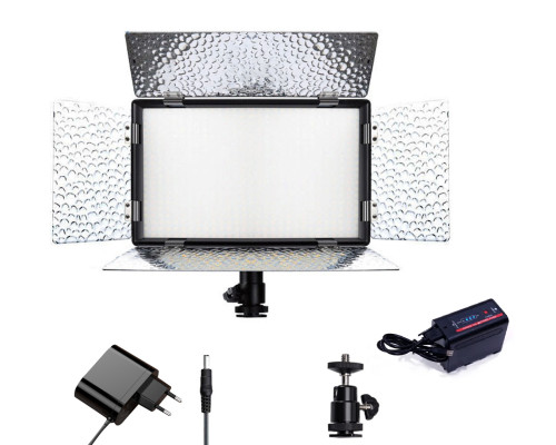 Комплект "LIGHT XL" LED-світло Teyeleec N-520PRO (3200-5600K) + мережевий адаптер + акумулятор NP-F980 USB