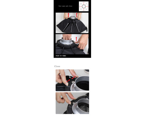 Софтбокс, розсіювач, дифузор (Softbox), октобокс Triopo — K2-55 з байонетом Bowens/Elichrom