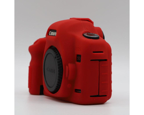 Захисний силіконовий чохол для фотоапаратів Canon EOS 5D Mark II — червоний