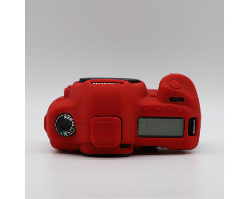 Захисний силіконовий чохол для фотоапаратів Canon EOS 5D Mark II — червоний
