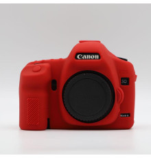Захисний силіконовий чохол для фотоапаратів Canon EOS 5D Mark II — червоний