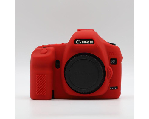 Захисний силіконовий чохол для фотоапаратів Canon EOS 5D Mark II — червоний