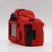Захисний силіконовий чохол для фотоапаратів Canon EOS 5D Mark II — червоний