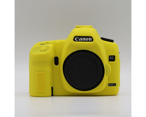 Захисний силіконовий чохол для фотоапаратів Canon EOS 5D Mark II — жовтий
