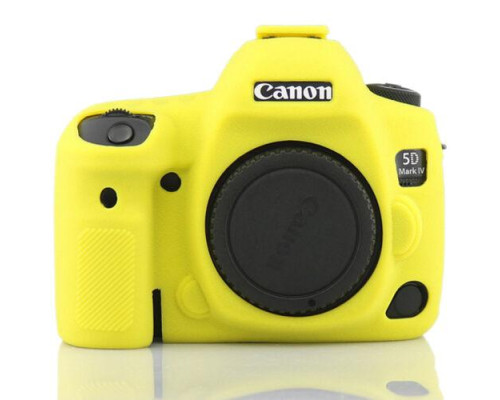 Захисний силіконовий чохол для фотоапаратів Canon EOS 5D Mark IV — жовтий