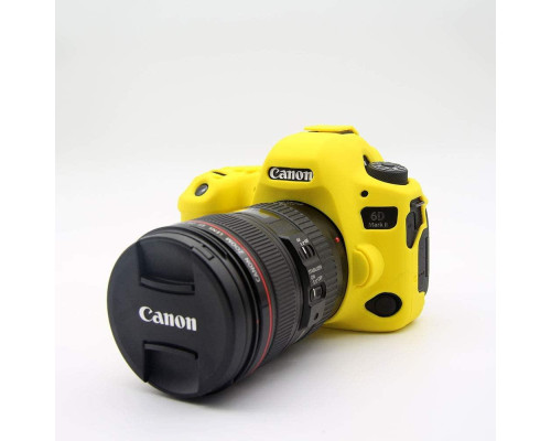 Захисний силіконовий чохол для фотоапаратів Canon EOS 6D Mark II — жовтий