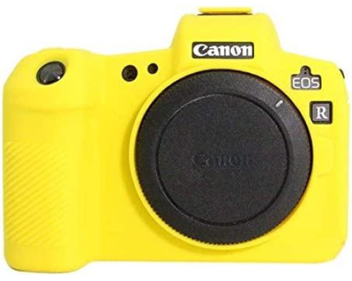 Защитный силиконовый чехол для фотоаппаратов Canon EOS R - желтый