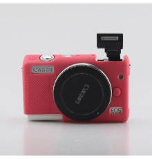 Захисний силіконовий чохол для фотоапаратів CANON EOS M100, M200 — червоний