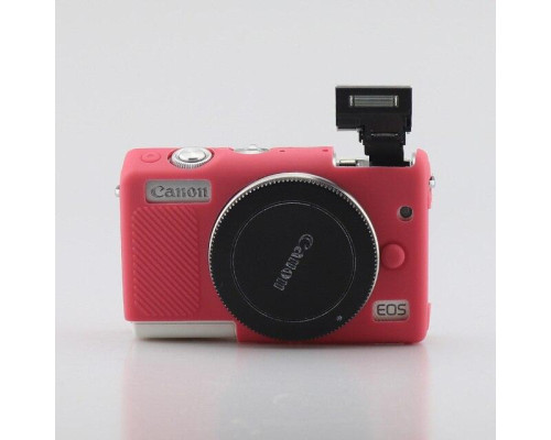 Захисний силіконовий чохол для фотоапаратів CANON EOS M100, M200 — червоний