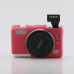 Захисний силіконовий чохол для фотоапаратів CANON EOS M100, M200 — червоний