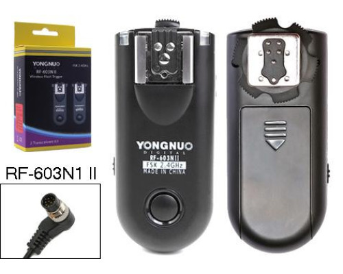 Радіосинхронізатор Yongnuo RF-603N1 II для NIKON D2, D3, D200, D300, D300S, D700, D750, D800, D810