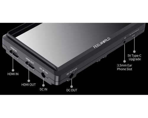 Накамерний монітор, дисплей FeelWorld FW568 V3 (6" дюймів, 3D LUT 4K HDMI)