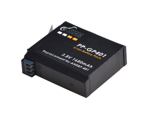 Акумулятор PP-GP401 (аналог AHDBT-401) для GoPro Hero 4 — 1680 ma