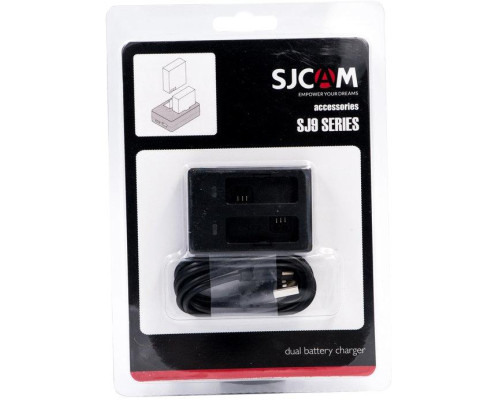 Зарядний пристрій для SJCAM SJ9 Strike, SJ9 Max, SJ10 Pro, SJ10X — для двох акумуляторів