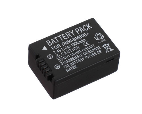 Аккумулятор DMW-BMB9 (DMW-BMB9E, DMW-BMB9GK, DMW-BLE9GK, DMW-BLE9PP) для камер Panasonic - аналог 1000 ma