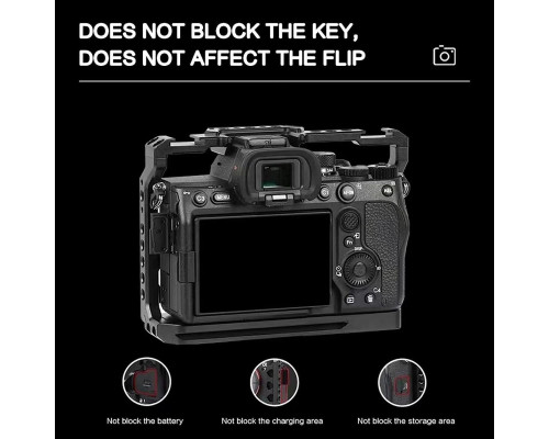 Клітка Poyinco JN-035 для фотоапаратів Sony A7 III, A7 R3 (A7R III), A7 IV — обвіс для фотоапарата