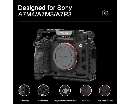 Клітка Poyinco JN-035 для фотоапаратів Sony A7 III, A7 R3 (A7R III), A7 IV — обвіс для фотоапарата