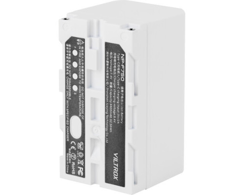 Акумулятор Viltrox L-Series NP-F750 з USB роз'ємом LED-світла та іншого (4400 ma) + кабель TYPE-C у комплекті