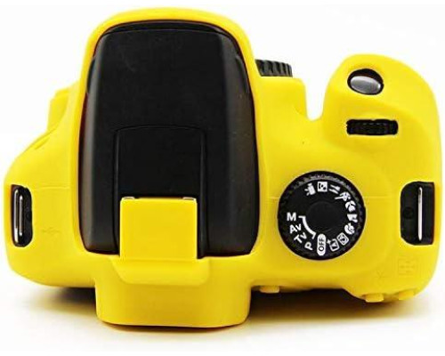 Захисний силіконовий чохол для фотоапаратів Canon EOS 4000D, 3000D — жовтий