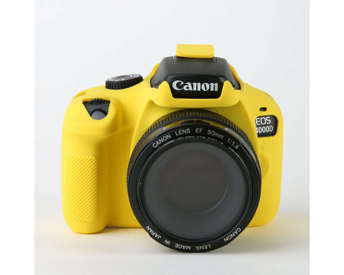 Захисний силіконовий чохол для фотоапаратів Canon EOS 4000D, 3000D — жовтий