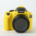 Захисний силіконовий чохол для фотоапаратів Canon EOS 4000D, 3000D — жовтий
