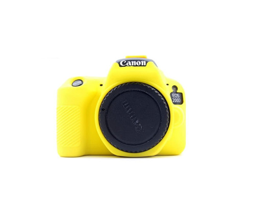 Захисний силіконовий чохол для фотоапаратів Canon EOS 200D, 250D, 200D II — жовтий