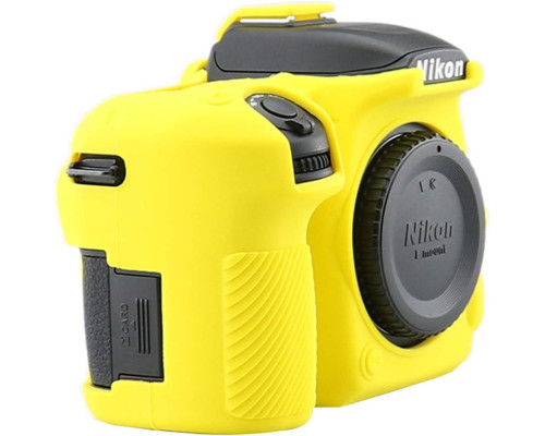 Захисний силіконовий чохол для фотоапаратів Nikon D7500 — жовтий