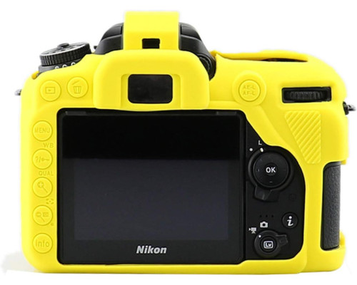 Захисний силіконовий чохол для фотоапаратів Nikon D7500 — жовтий