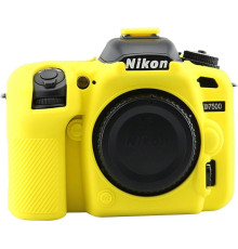 Захисний силіконовий чохол для фотоапаратів Nikon D7500 — жовтий