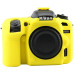 Захисний силіконовий чохол для фотоапаратів Nikon D7500 — жовтий