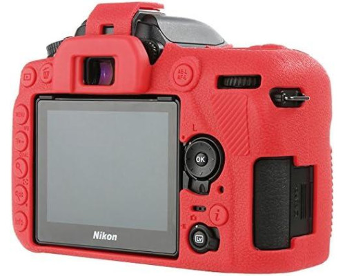 Захисний силіконовий чохол для фотоапаратів Nikon D7500 — червоний