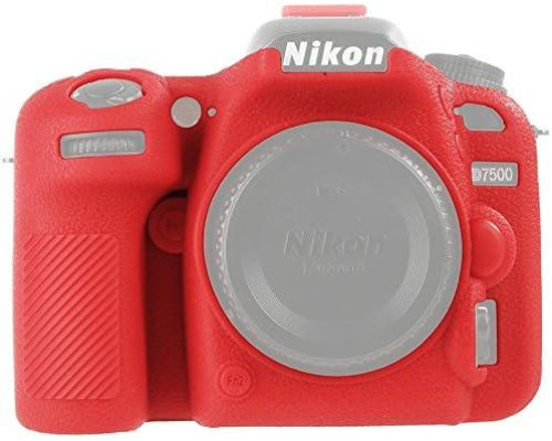 Захисний силіконовий чохол для фотоапаратів Nikon D7500 — червоний