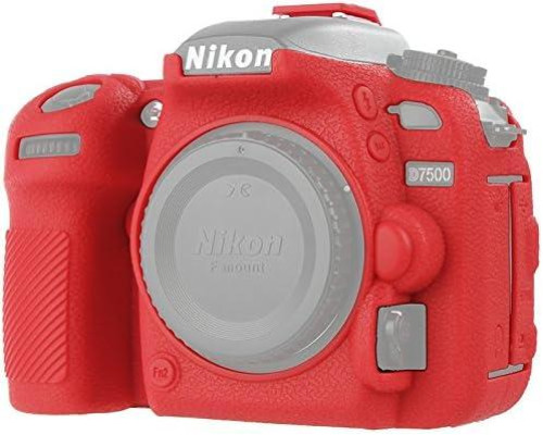 Захисний силіконовий чохол для фотоапаратів Nikon D7500 — червоний