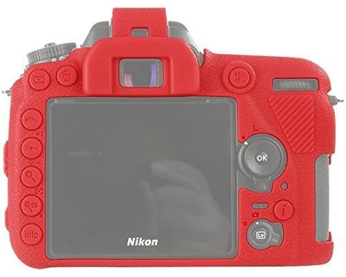 Захисний силіконовий чохол для фотоапаратів Nikon D7500 — червоний