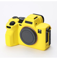 Захисний силіконовий чохол для фотоапаратів SONY A7 IV — жовтий