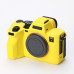 Захисний силіконовий чохол для фотоапаратів SONY A7 IV — жовтий