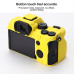 Захисний силіконовий чохол для фотоапаратів SONY A7 IV — жовтий