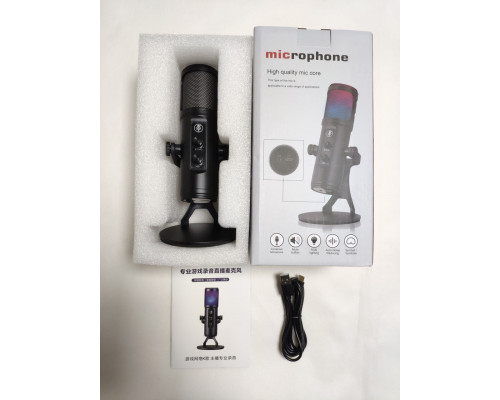 Студійний мікрофон — для стримінгу USB CensReal CR-U850 (BM-U850RGB) з RGB