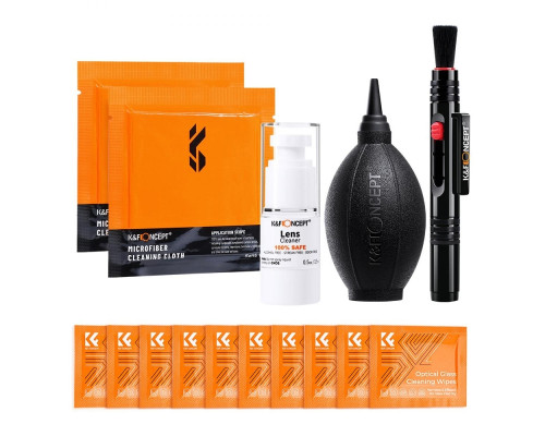 Універсальний очисний набір 15 в 1 для відео та фототехніки K&F Concept Optical Cleaning Kit SKU.1918