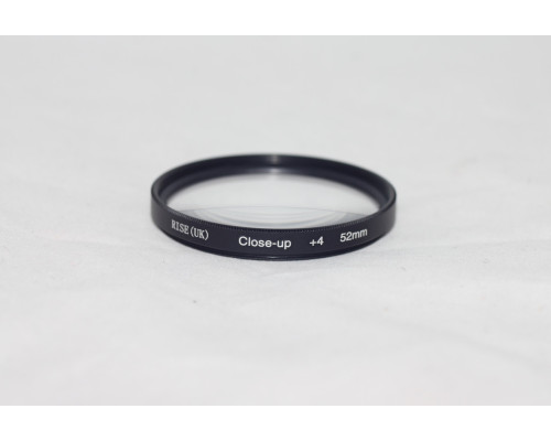 Світлофільтр - макрооб'єктив CLOSE UP +4 52mm RISE (UK)