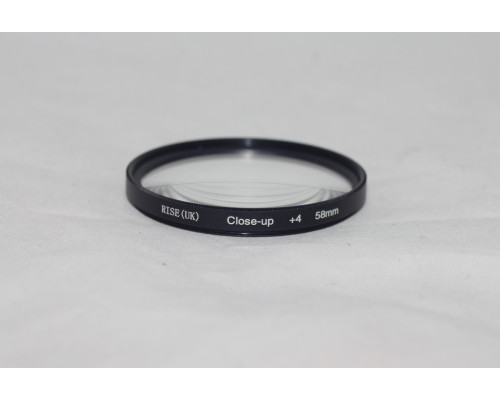 Світлофільтр - макрооб'єктив CLOSE UP +4 58mm RISE (UK)