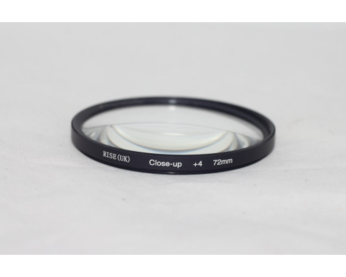 Світлофільтр - макрооб'єктив CLOSE UP +4 72mm RISE (UK)