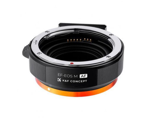 Адаптер (перехідник) автофокусний K&F Concept EF-EOS M для Canon EF, EF-S на байонет Canon EOS M (EF-EF M)
