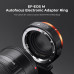 Адаптер (перехідник) автофокусний K&F Concept EF-EOS M для Canon EF, EF-S на байонет Canon EOS M (EF-EF M)